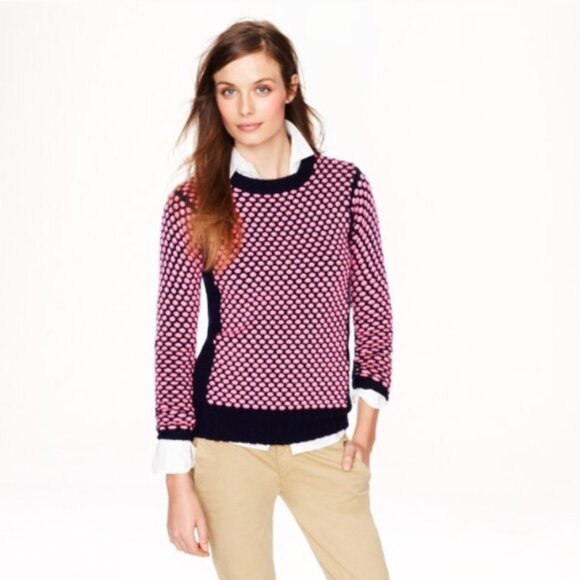 J.Crew Collection Italian Cashmere Heart Sweater (B0026) - Picture 4 of 11